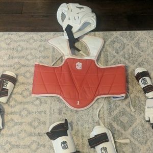 Used Taekwondo sparring gear